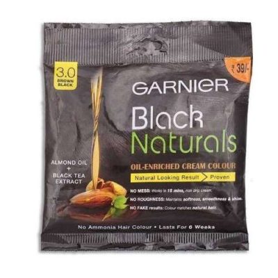 GARNIER HAIR COLOR BLACK BROWN 40gm POUCH